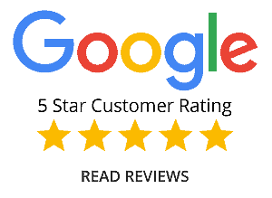 Google 5 star customer rating and click to read reviews.
